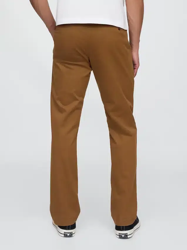 Modern Düz Kesim Haki Pantolon