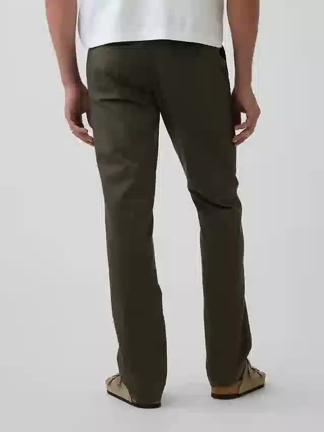 Modern Düz Kesim Haki Pantolon