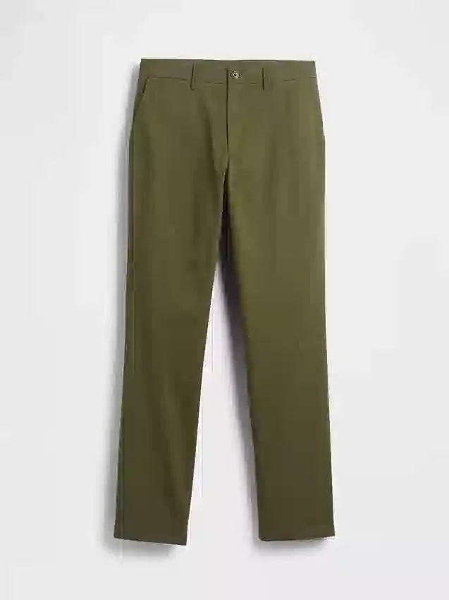 Modern Düz Kesim Haki Pantolon