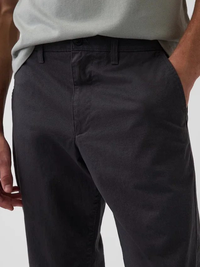 Modern Düz Kesim Haki Pantolon