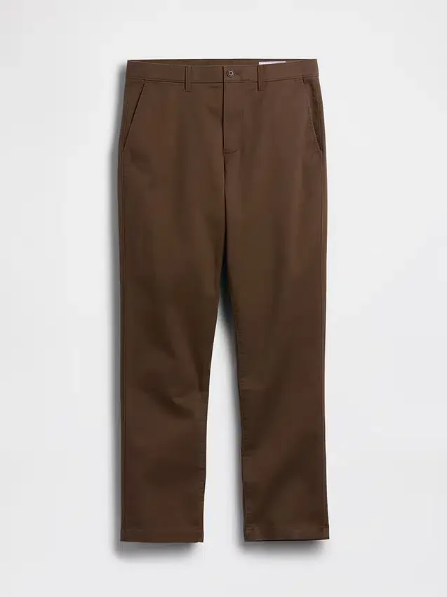 Modern Düz Kesim Haki Pantolon