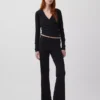 Modern Geniş Nervürlü Geniş Paça Pantolon