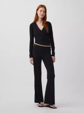 Modern Geniş Nervürlü Geniş Paça Pantolon