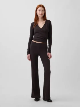 Modern Geniş Nervürlü Geniş Paça Pantolon