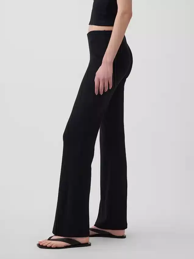 Modern Geniş Nervürlü Geniş Paça Pantolon
