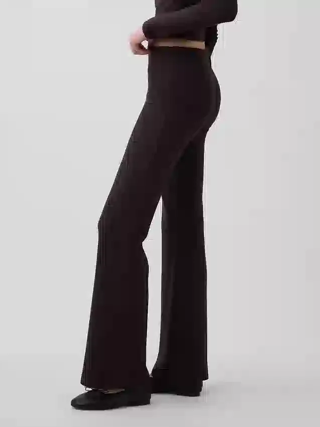 Modern Geniş Nervürlü Geniş Paça Pantolon