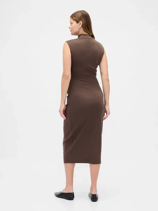 Modern Hamile Giyim Mockneck Elbise