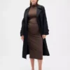 Modern Hamile Giyim Mockneck Elbise