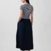 Modern Karışık Kumaş Maxi Elbise