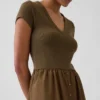 Modern Karışık Kumaş Maxi Elbise