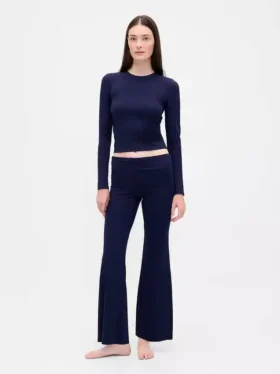 Modern Katlamalı Pijama Tayt