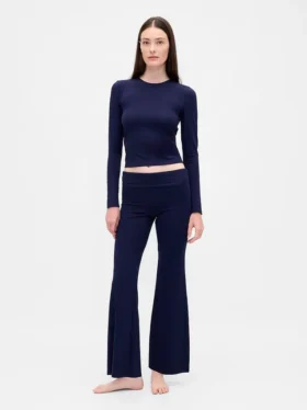 Modern Katlamalı Pijama Tayt