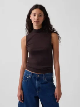 Modern Yarım Yaka Tank Top