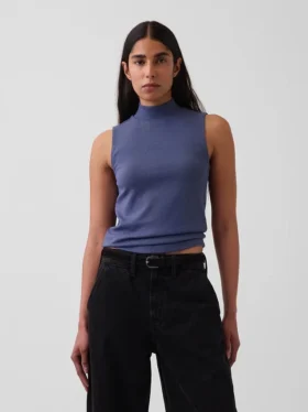 Modern Yarım Yaka Tank Top