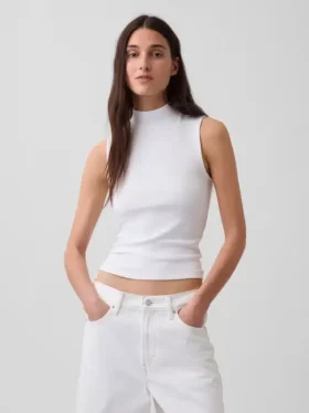 Modern Yarım Yaka Tank Top