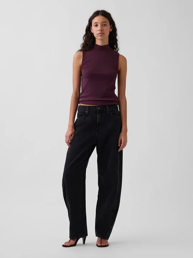 Modern Yarım Yaka Tank Top
