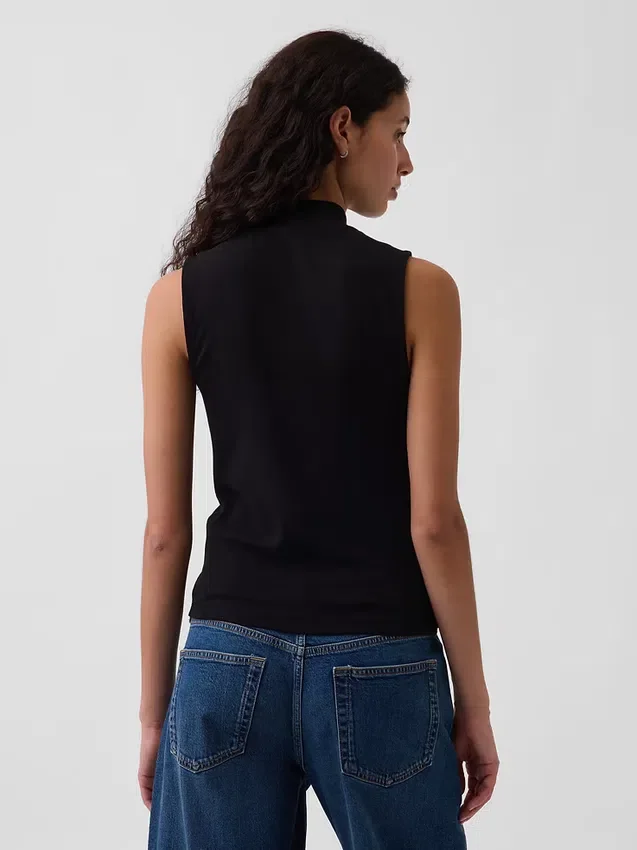 Modern Yarım Yaka Tank Top