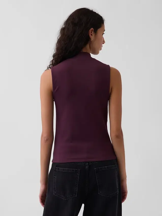 Modern Yarım Yaka Tank Top