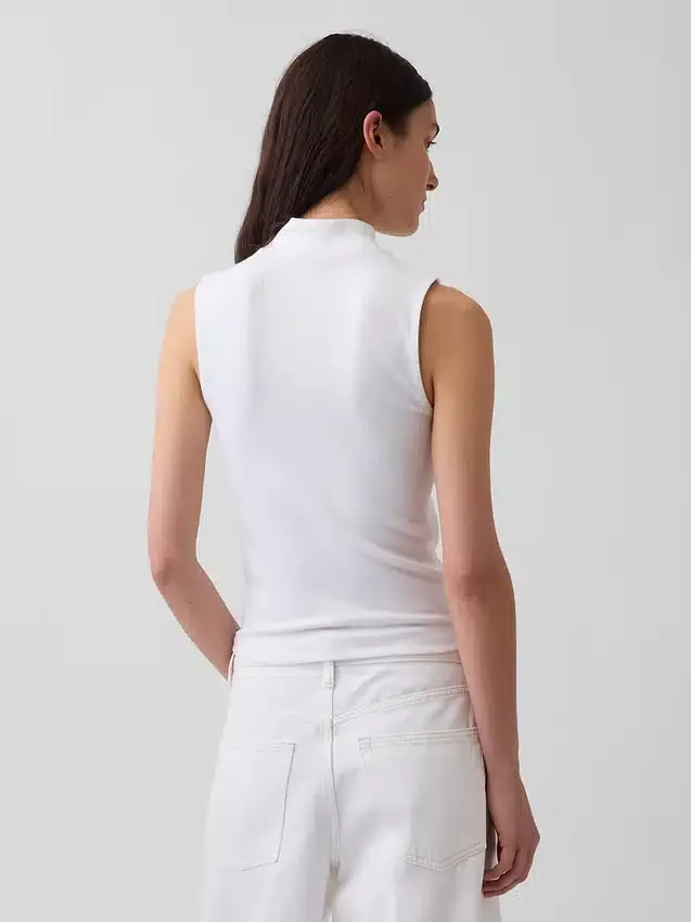Modern Yarım Yaka Tank Top
