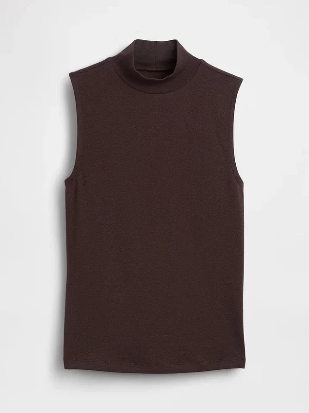 Modern Yarım Yaka Tank Top