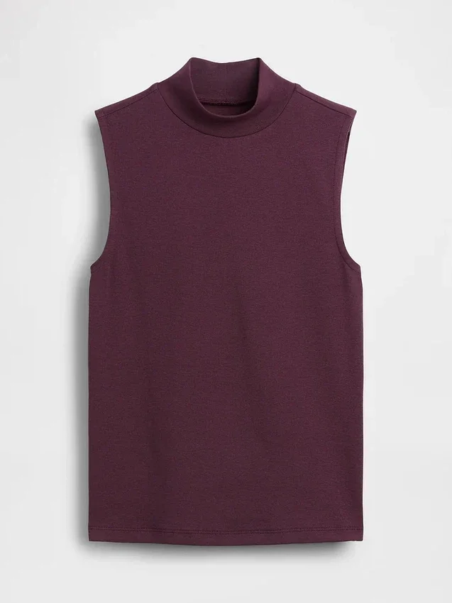 Modern Yarım Yaka Tank Top