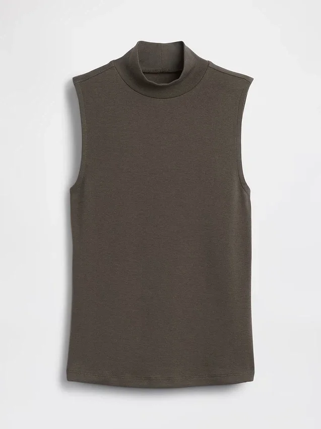 Modern Yarım Yaka Tank Top