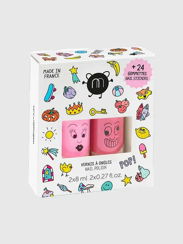 Nailmatic Oje ve Tırnak Çıkartması Pop Seti