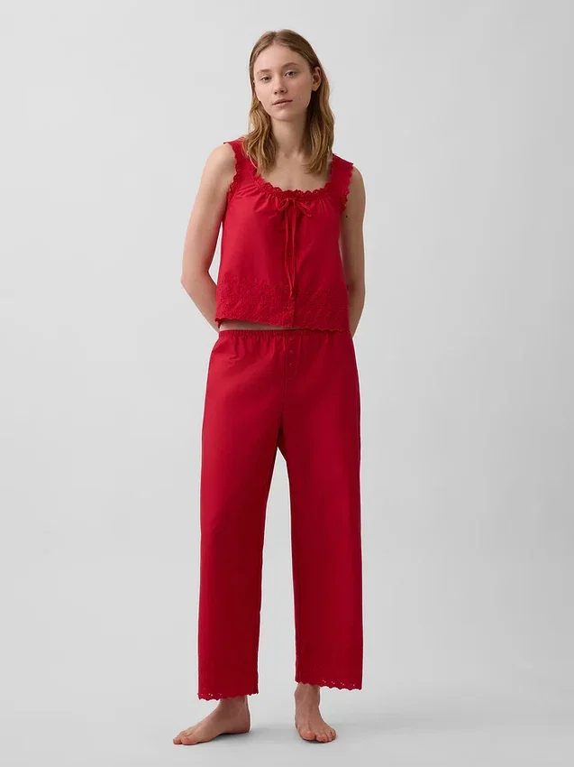Nakışlı Pijama Pantolonları