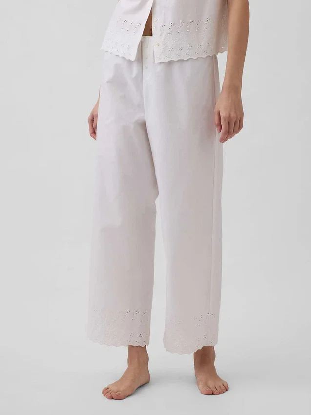 Nakışlı Pijama Pantolonları