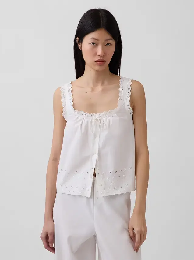 Nakışlı Pijama Tank
