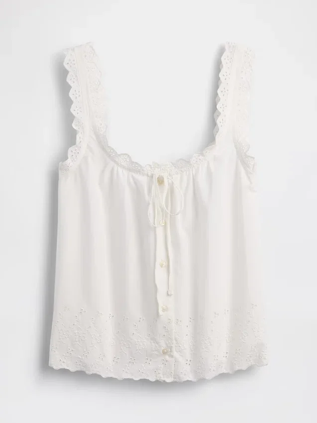 Nakışlı Pijama Tank