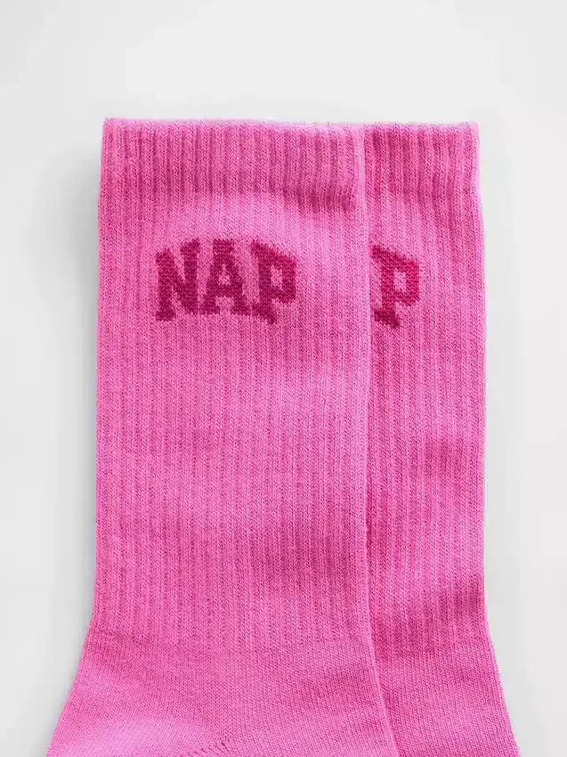 Nap Logolu Crew Çoraplar
