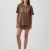 Nap Logolu Oversized Pijama Tişört