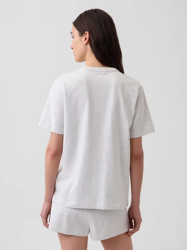 Nap Logolu Oversized Pijama Tişört