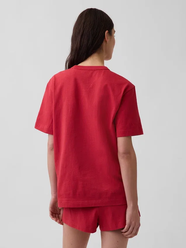 Nap Logolu Oversized Pijama Tişört