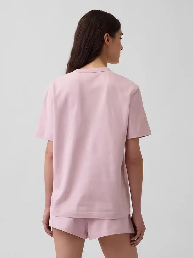 Nap Logolu Oversized Pijama Tişört