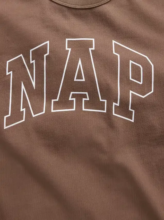 Nap Logolu Oversized Pijama Tişört