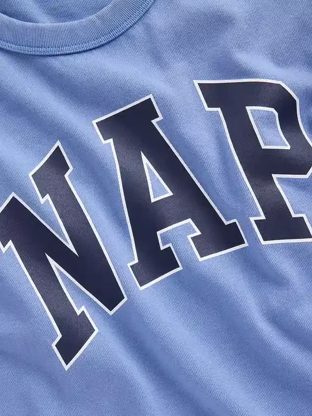 Nap Logolu Oversized Pijama Tişört
