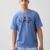 Nap Logolu Oversized Pijama Tişört