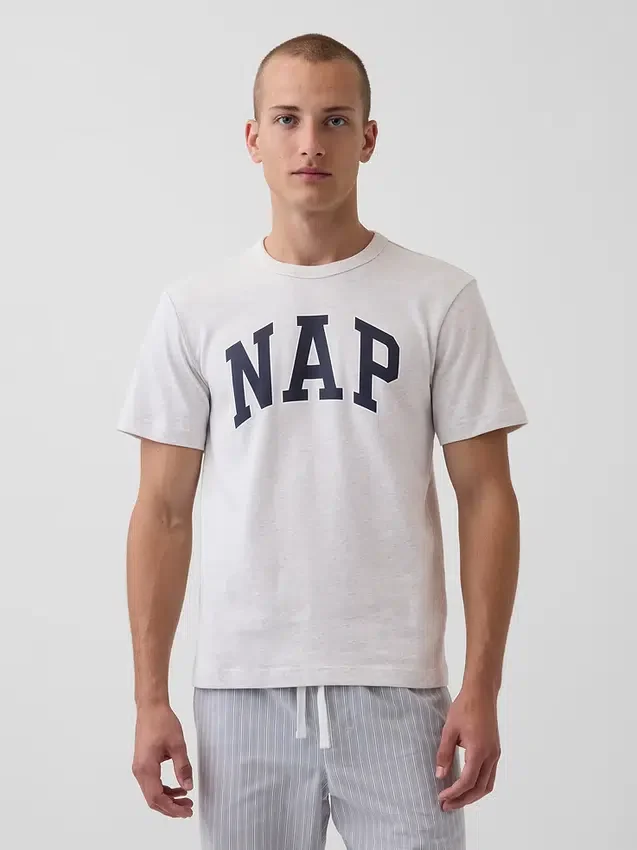 Nap Logolu Oversized Pijama Tişört