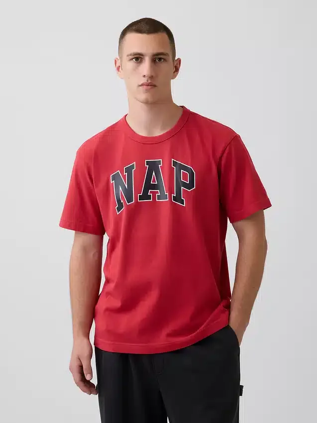 Nap Logolu Oversized Pijama Tişört