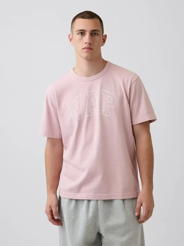 Nap Logolu Oversized Pijama Tişört