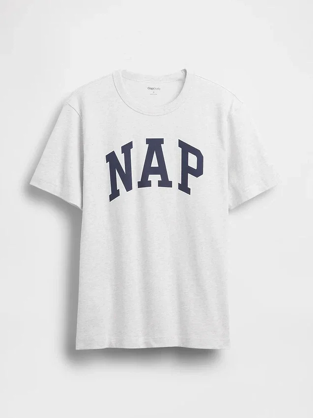 Nap Logolu Oversized Pijama Tişört