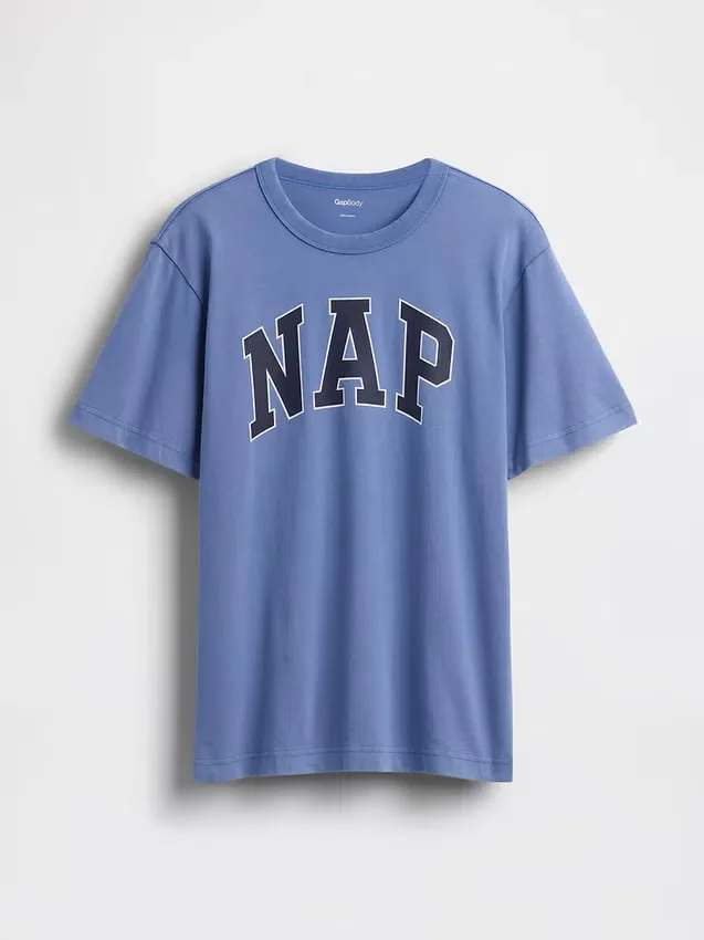 Nap Logolu Oversized Pijama Tişört