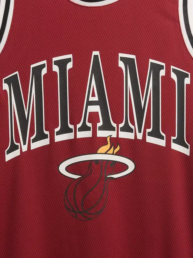 NBA Miami Heat Geri Dönüştürülmüş Jersey Mini Elbise