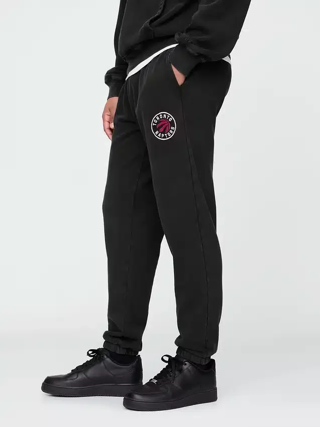 NBA Toronto Raptors Logolu Kalın Jogger Pantolon
