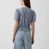 Önden Düğmeli Kısa Peplum Üst Giyim