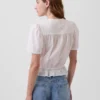 Önden Düğmeli Kısa Peplum Üst Giyim