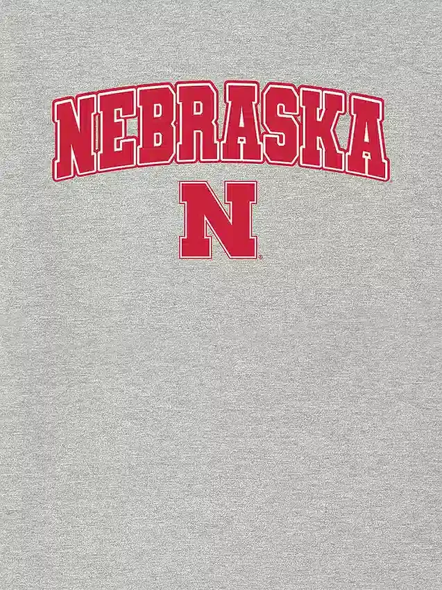 Nebraska Üniversitesi Arch Logo Koyu Renkli Grafik Tişört