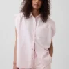 Nicole Benefield Portfolio imzalı GAP × Hfr Ultra Yumuşak Denim Geniş Omuzlu Gömlek